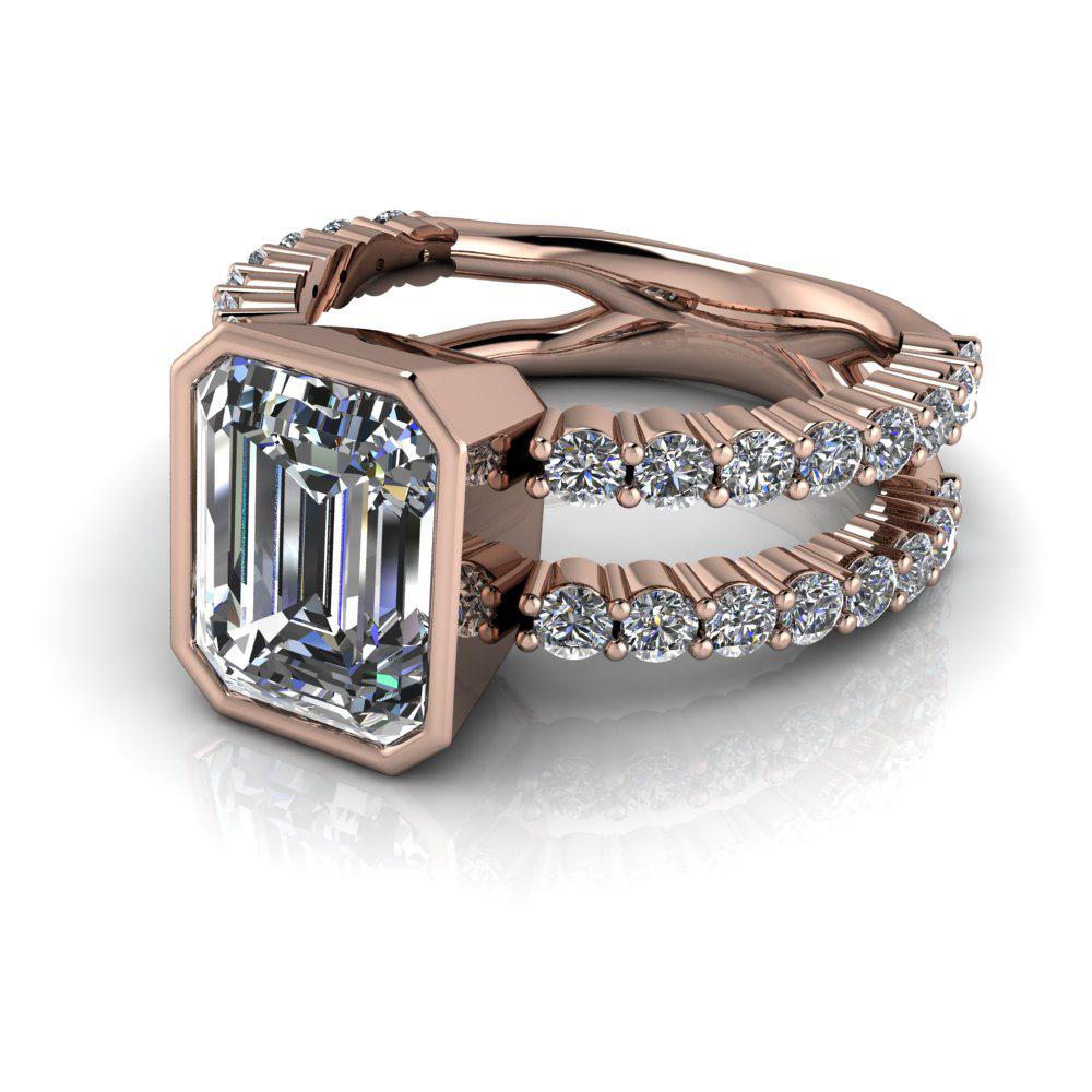 10kt rose gold Engagement Ring Bel Viaggio Designs, LLC