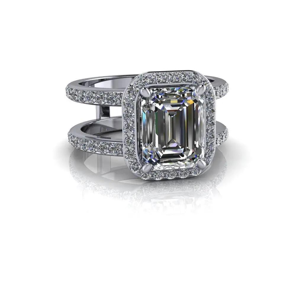 10kt white gold Engagement Ring Bel Viaggio Designs, LLC