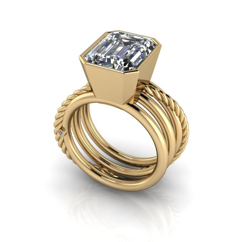 10kt yellow gold Engagement Ring Bel Viaggio Designs, LLC