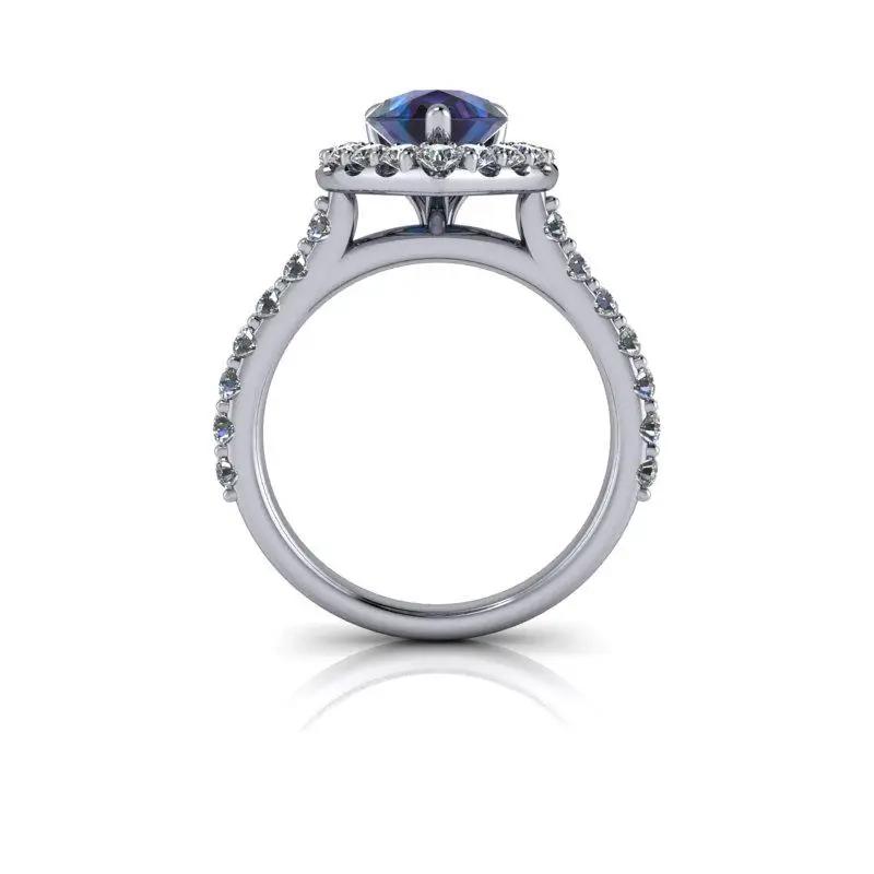 14 kt white gold Engagement Ring Bel Viaggio Designs, LLC