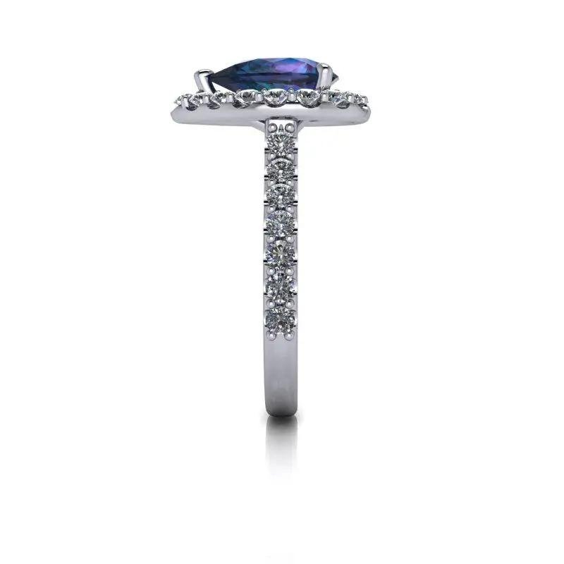 14 kt white gold Engagement Ring Bel Viaggio Designs, LLC