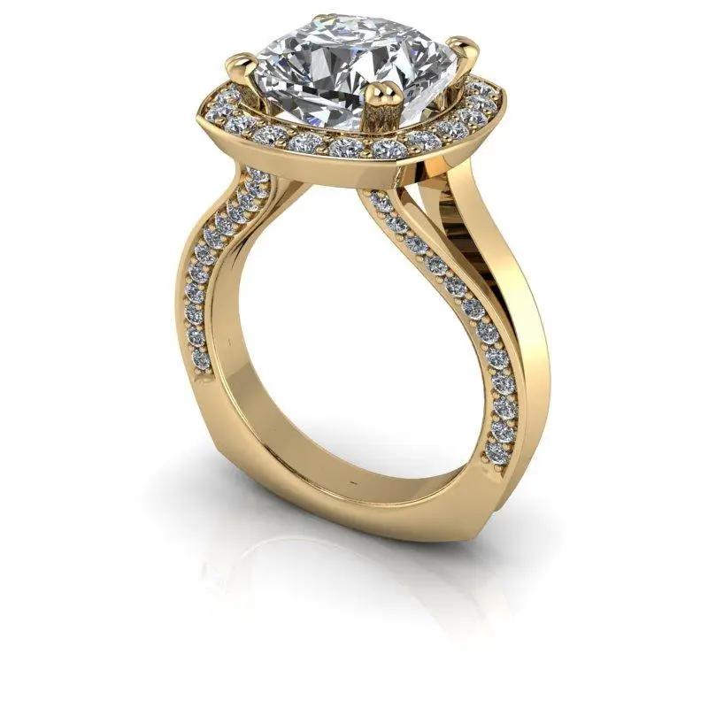 10kt yellow gold Engagement Ring Bel Viaggio Designs, LLC