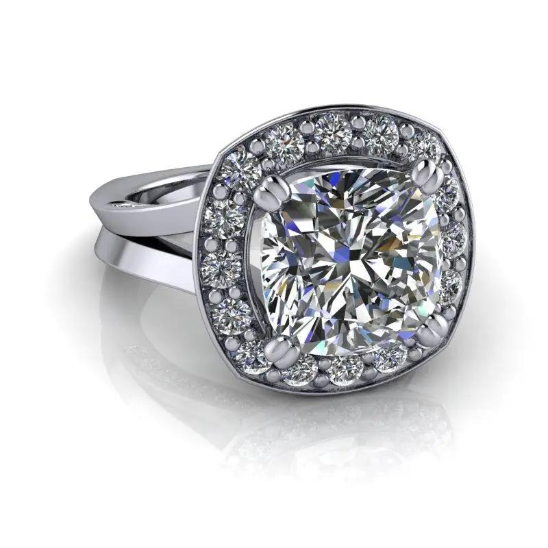 10kt white gold Engagement Ring Bel Viaggio Designs, LLC