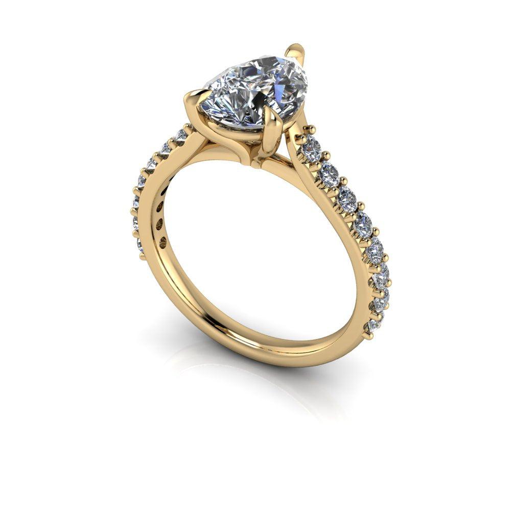 14 kt yellow gold Engagement Ring Bel Viaggio Designs, LLC