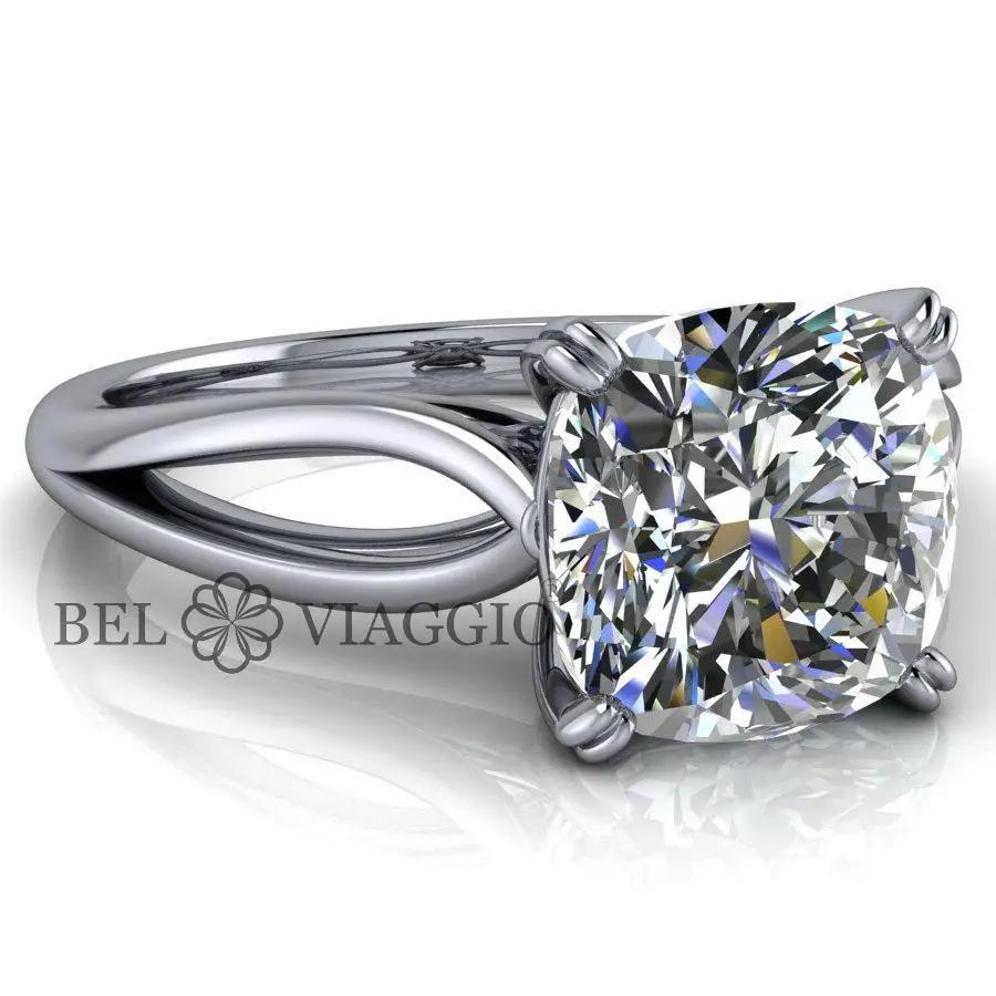 10kt white gold Engagement Ring Bel Viaggio Designs, LLC