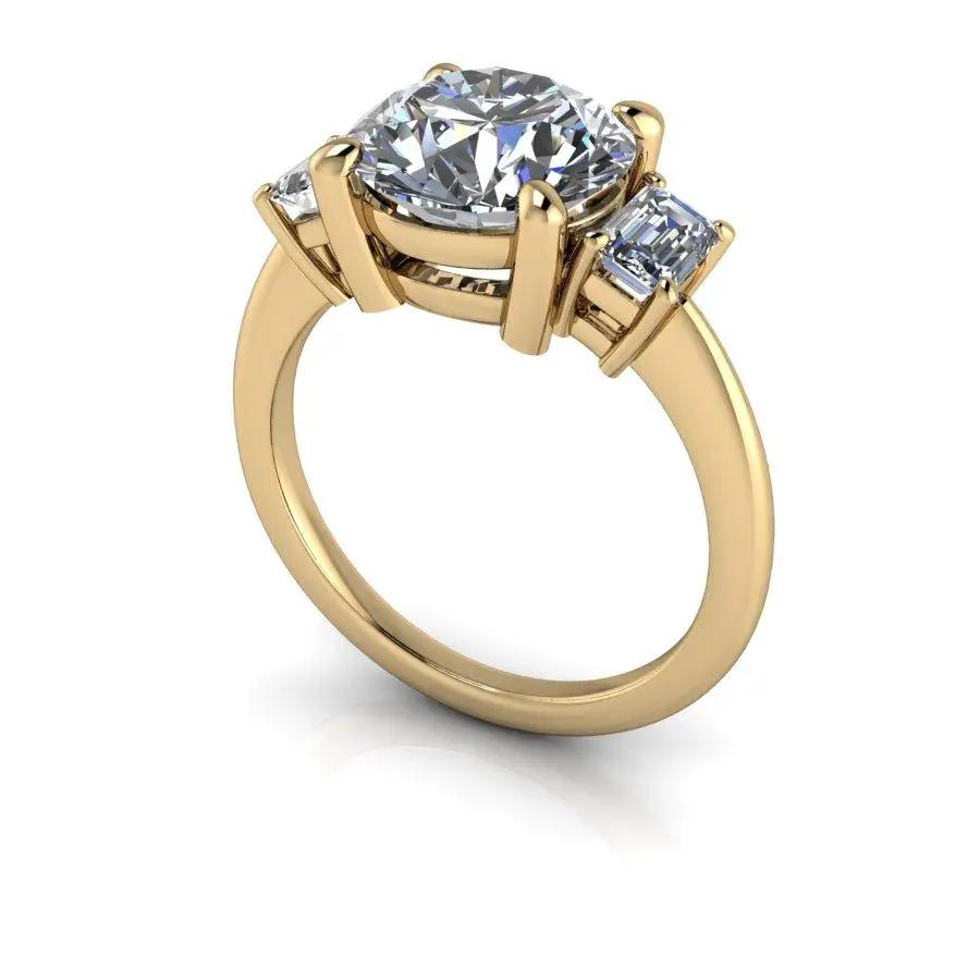 10kt yellow gold Engagement Ring Bel Viaggio Designs, LLC