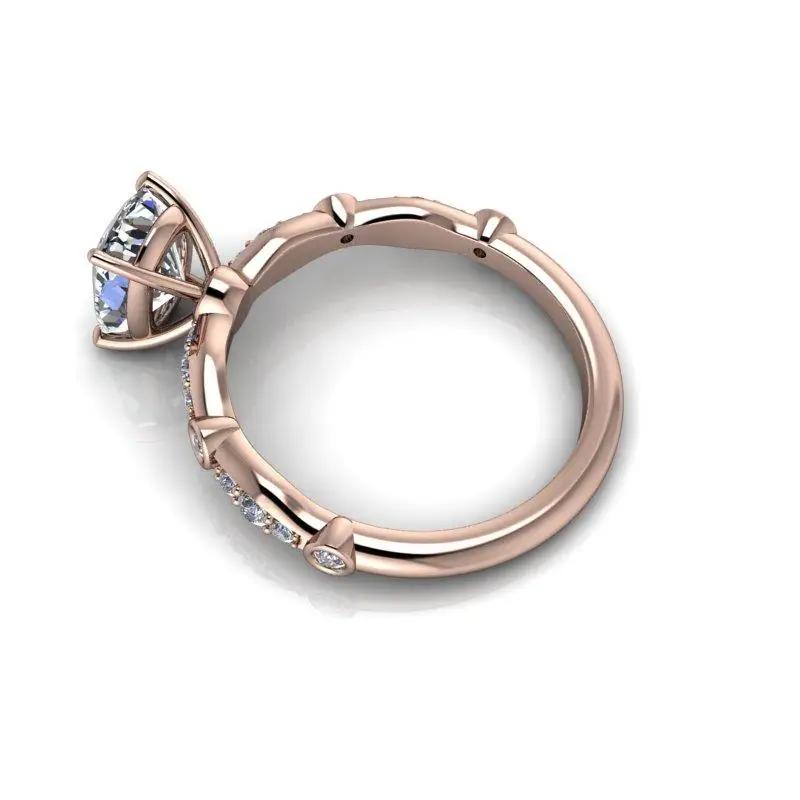 10kt rose gold Engagement Ring Bel Viaggio Designs, LLC