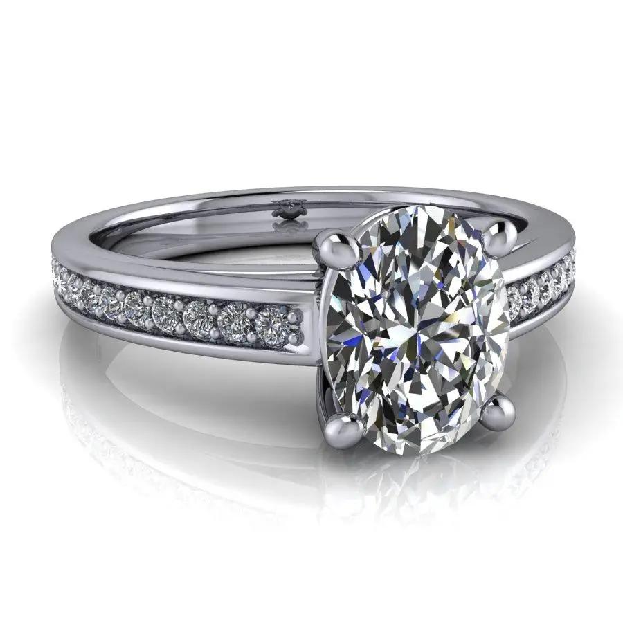 10kt white gold Engagement Ring Bel Viaggio Designs, LLC