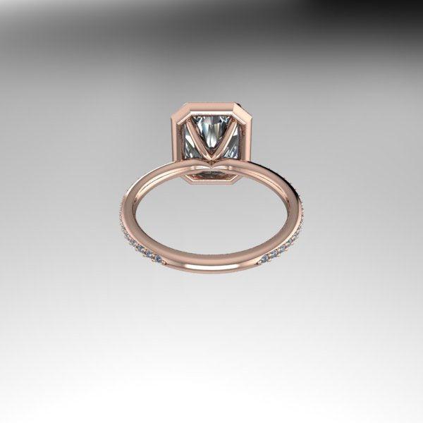 10kt rose gold bridal set Bel Viaggio Designs, LLC