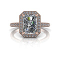 10kt rose gold bridal set Bel Viaggio Designs, LLC