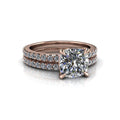 10kt rose gold bridal set Bel Viaggio Designs, LLC