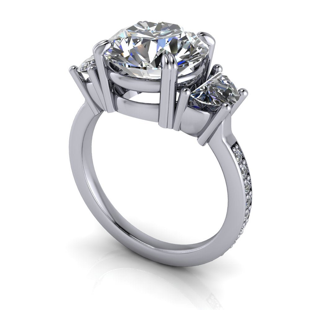 10kt white gold Engagement Ring Bel Viaggio Designs, LLC