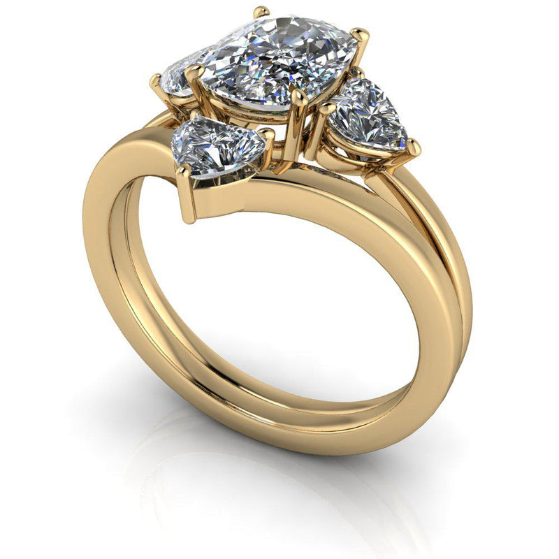 10kt yellow gold Engagement Ring Bel Viaggio Designs, LLC