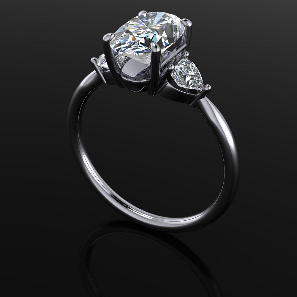 925 Silver Engagement Ring Bel Viaggio Designs, LLC