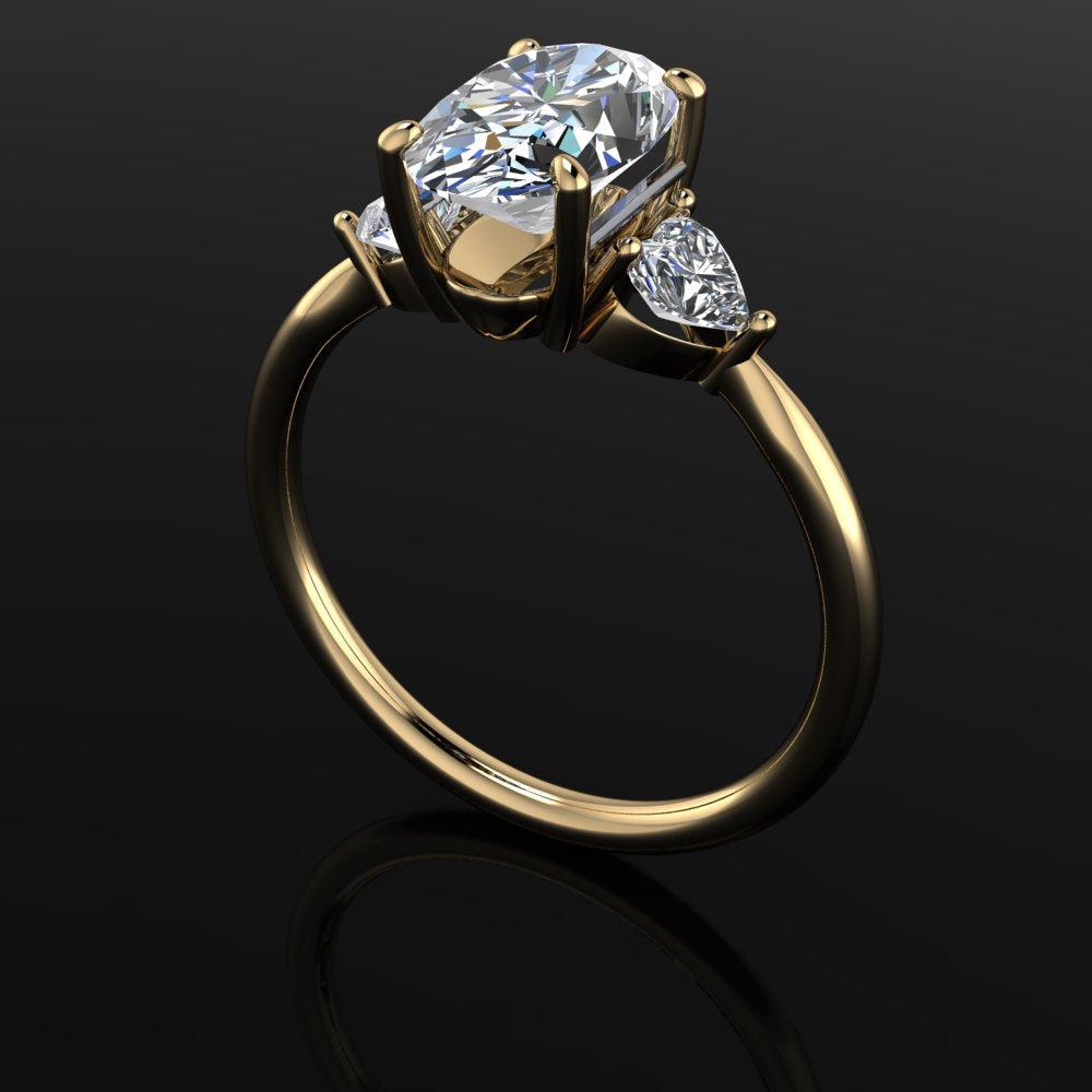 10kt yellow gold Engagement Ring Bel Viaggio Designs, LLC