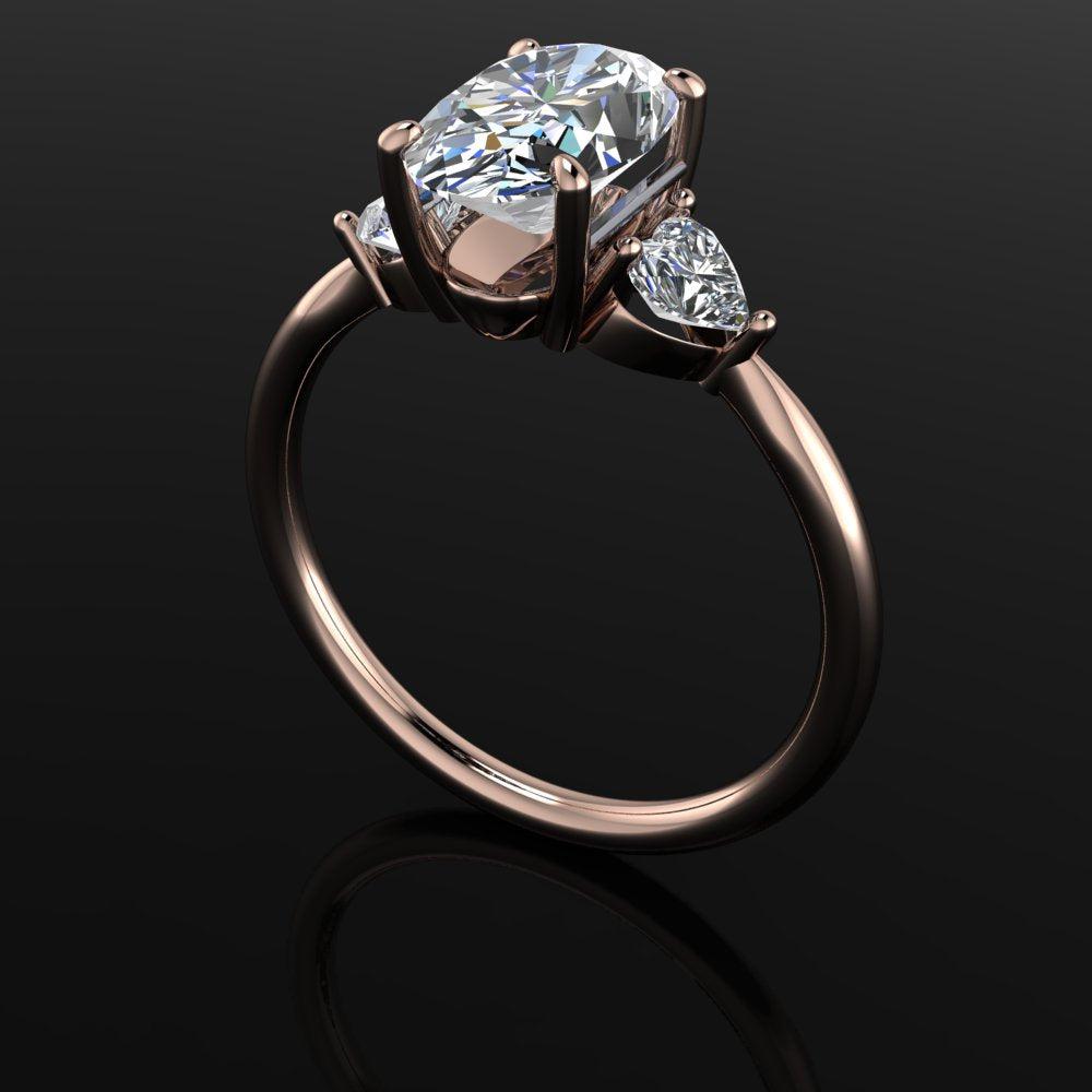 10kt rose gold Engagement Ring Bel Viaggio Designs, LLC