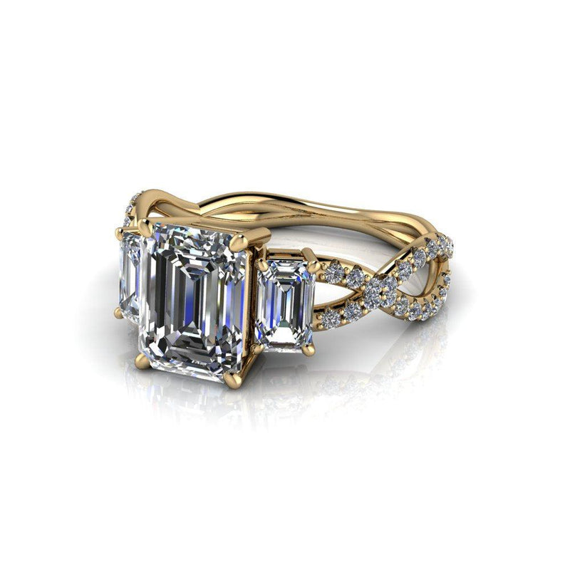 10kt yellow gold Engagement Ring Bel Viaggio Designs, LLC