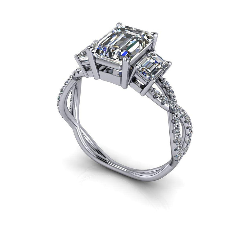 925 Silver Engagement Ring Bel Viaggio Designs, LLC