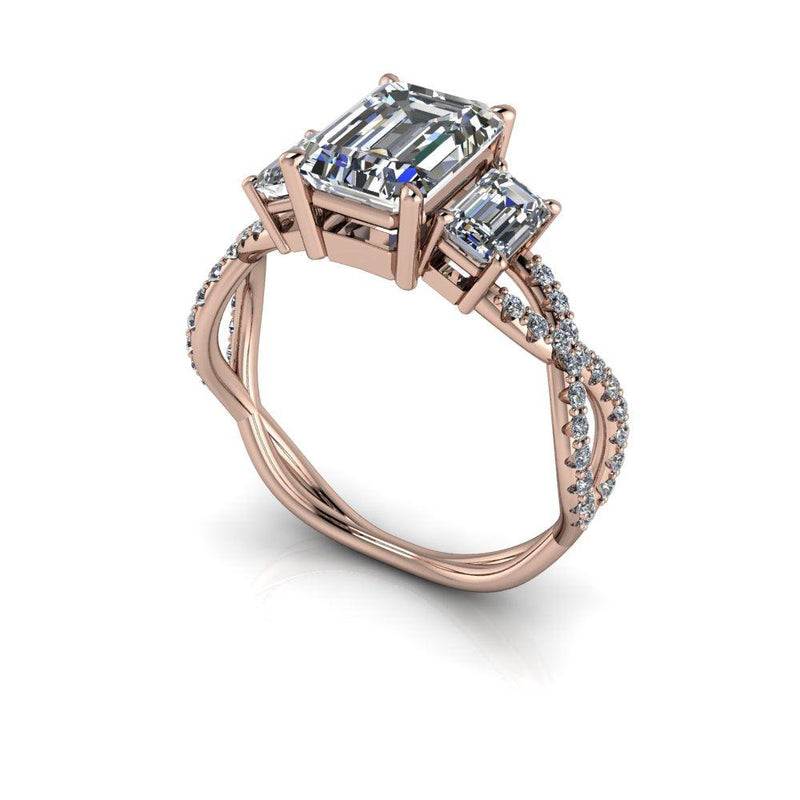 10kt rose gold Engagement Ring Bel Viaggio Designs, LLC