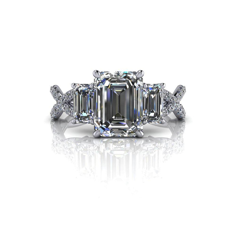 10kt white gold Engagement Ring Bel Viaggio Designs, LLC