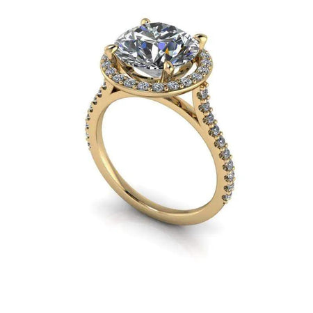 10kt yellow gold Engagement Ring Bel Viaggio Designs, LLC