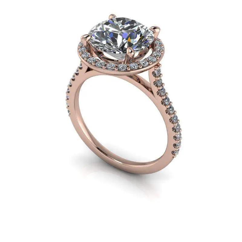 10kt rose gold Engagement Ring Bel Viaggio Designs, LLC