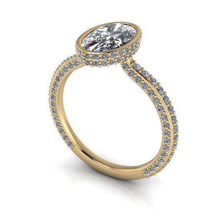 10kt yellow gold Engagement Ring Bel Viaggio Designs, LLC