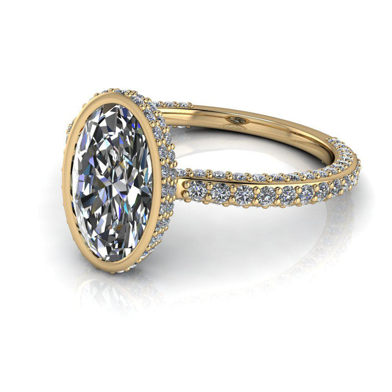 10kt rose gold Engagement Ring Bel Viaggio Designs, LLC