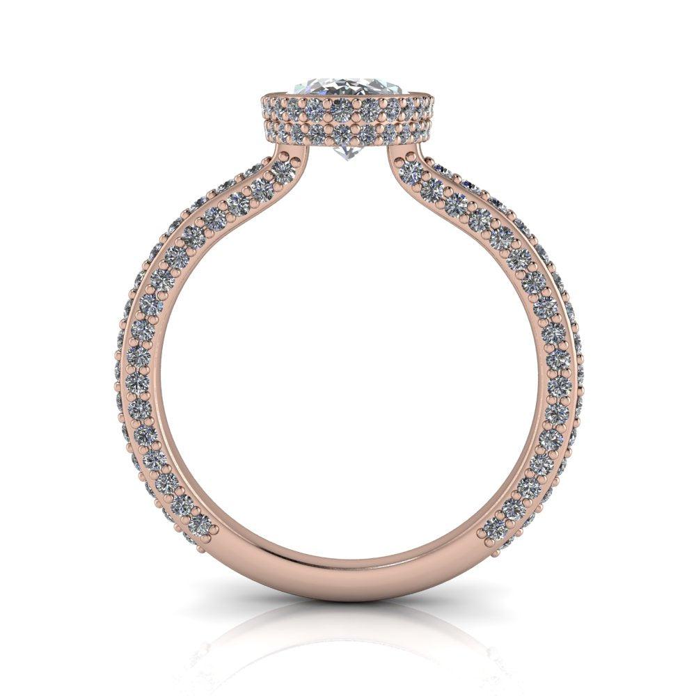 10kt rose gold Engagement Ring Bel Viaggio Designs, LLC