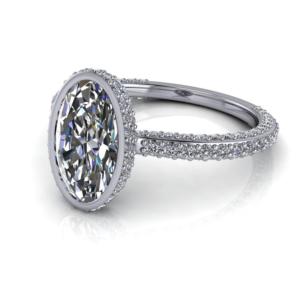 925 Silver Engagement Ring Bel Viaggio Designs, LLC