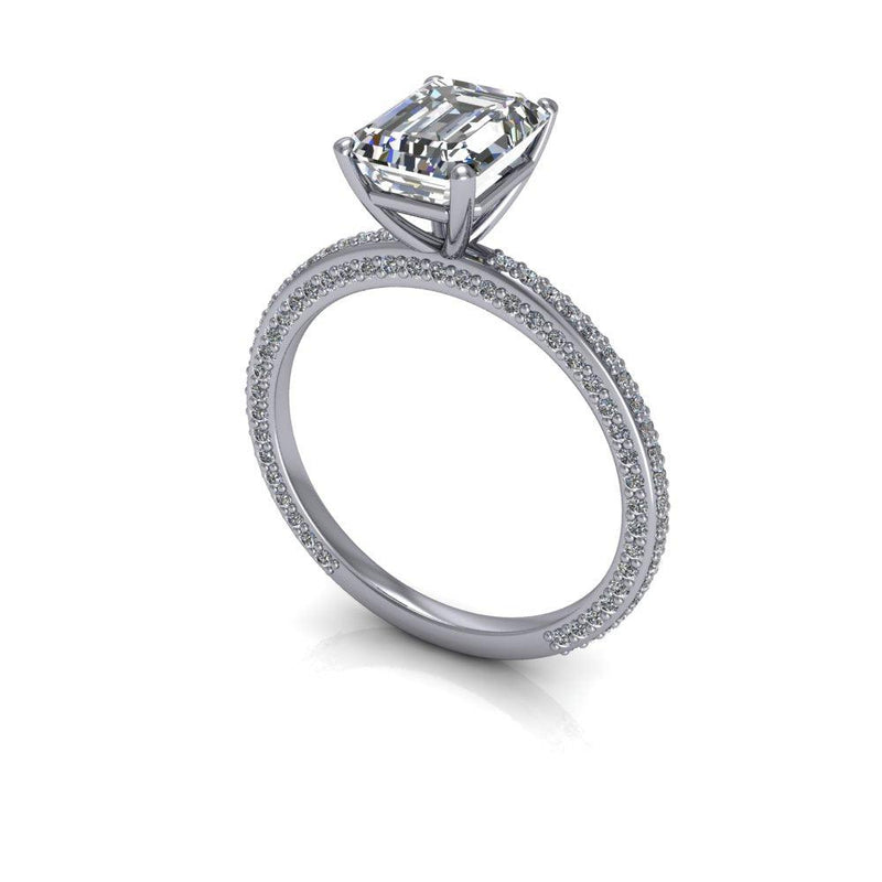 10kt white gold Engagement Ring Bel Viaggio Designs, LLC