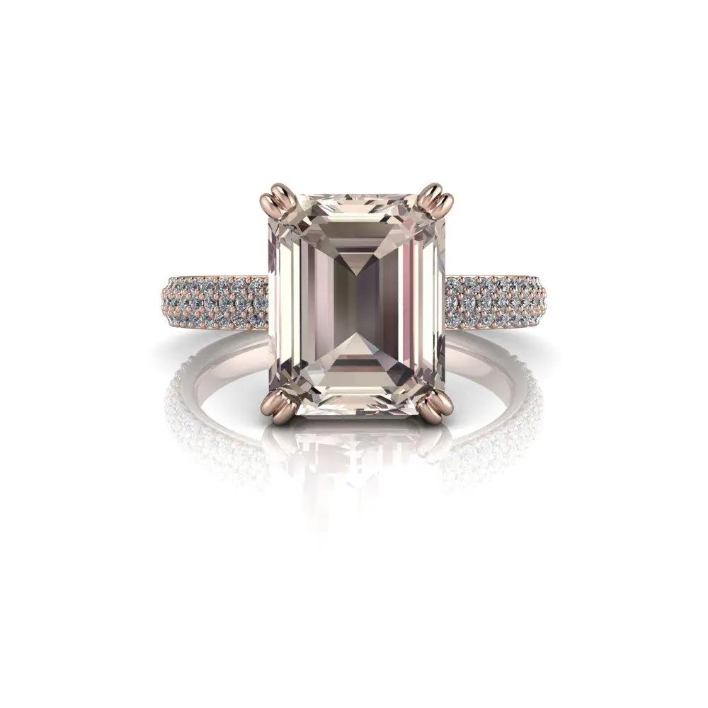 4.5 Morganite Rings Bel Viaggio Designs, LLC