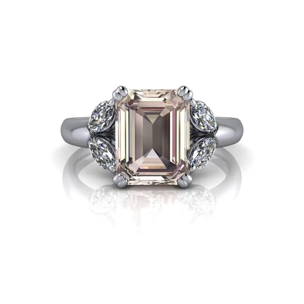 4.5 Morganite Rings Bel Viaggio Designs, LLC