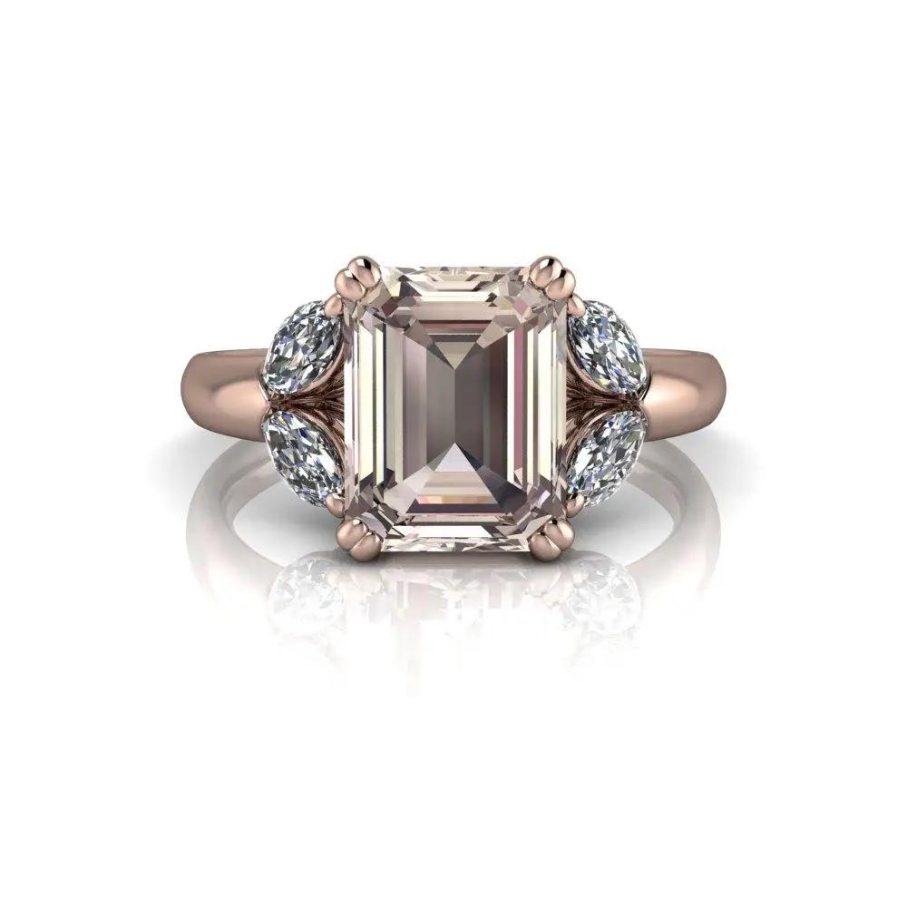 4.5 Morganite Rings Bel Viaggio Designs, LLC