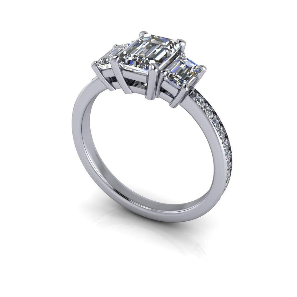 10kt white gold Engagement Ring Bel Viaggio Designs, LLC
