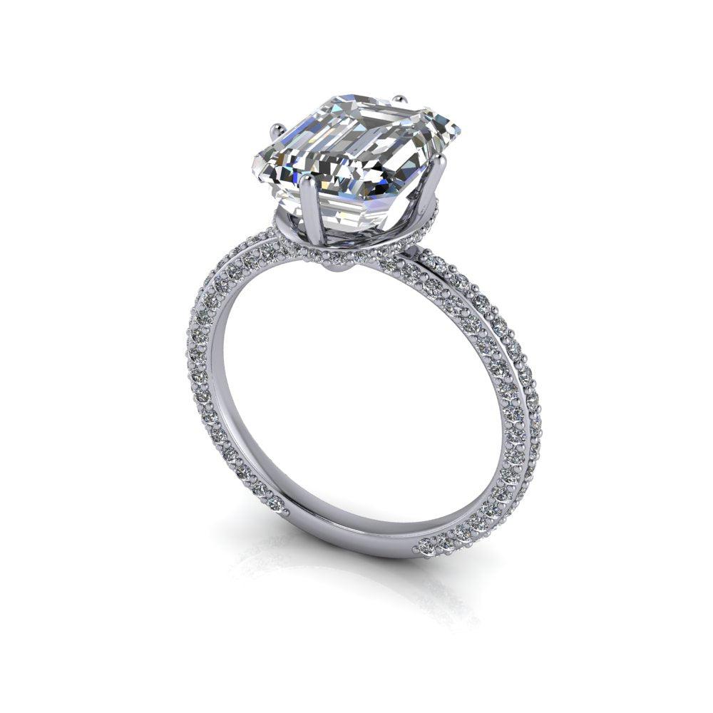 10kt white gold Engagement Ring Bel Viaggio Designs, LLC