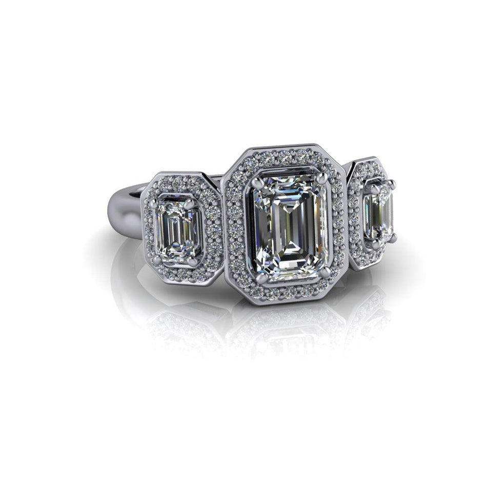 10kt white gold Engagement Ring Bel Viaggio Designs, LLC