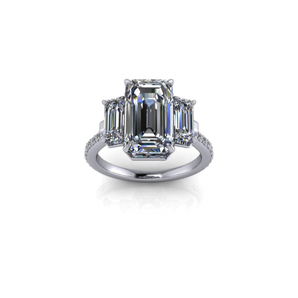 925 Silver Engagement Ring Bel Viaggio Designs, LLC