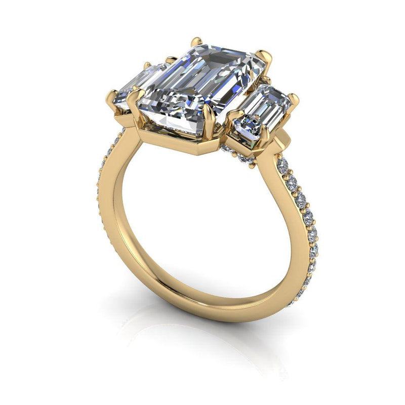 10kt yellow gold Engagement Ring Bel Viaggio Designs, LLC