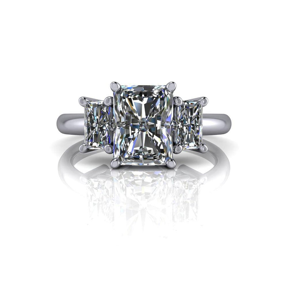 10kt white gold Engagement Ring Bel Viaggio Designs, LLC