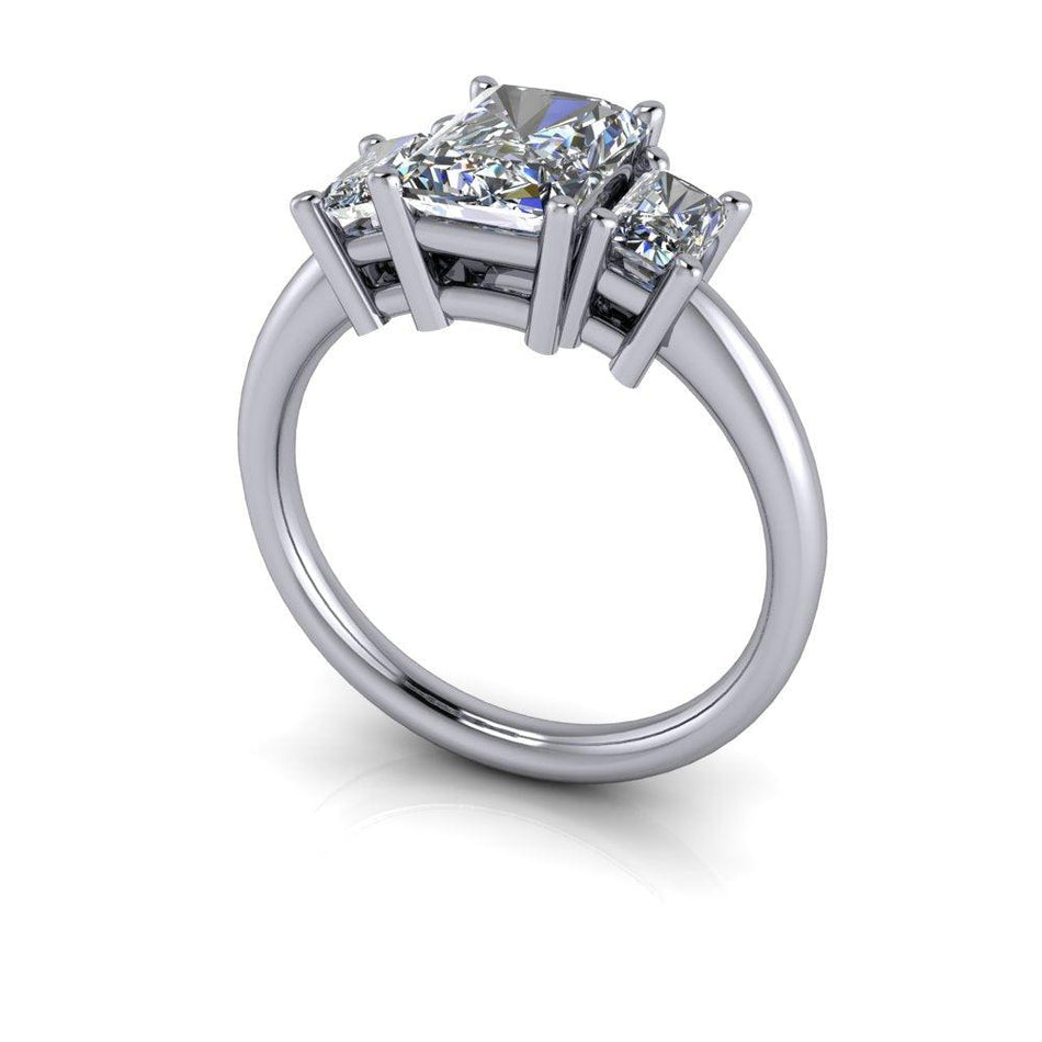 14 kt white gold Engagement Ring Bel Viaggio Designs, LLC