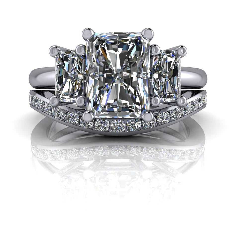 10kt white gold Engagement Ring Bel Viaggio Designs, LLC