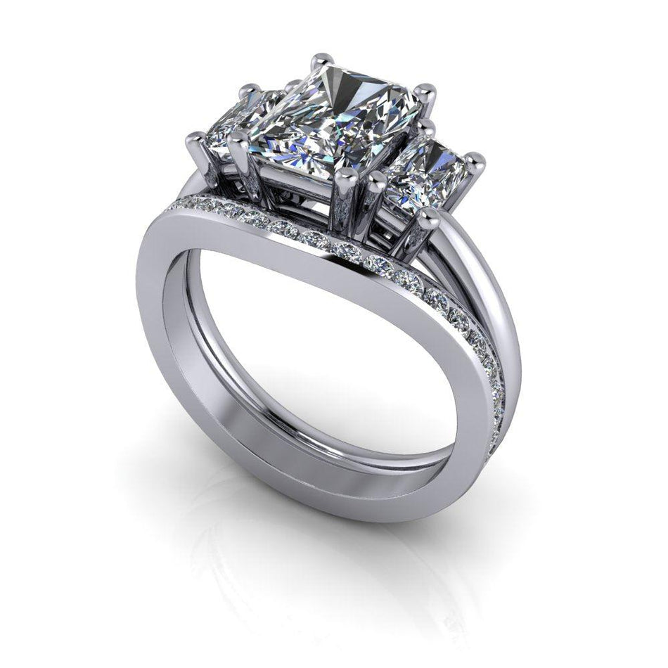 10kt white gold Engagement Ring Bel Viaggio Designs, LLC