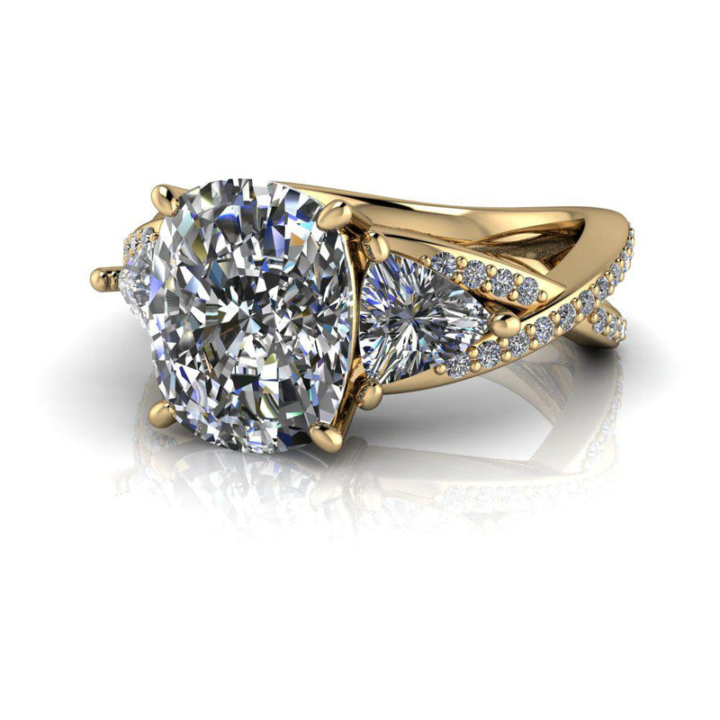 10kt yellow gold Engagement Ring Bel Viaggio Designs, LLC