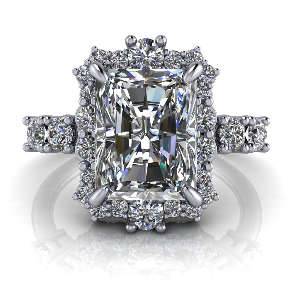 10kt white gold Engagement Ring Bel Viaggio Designs, LLC