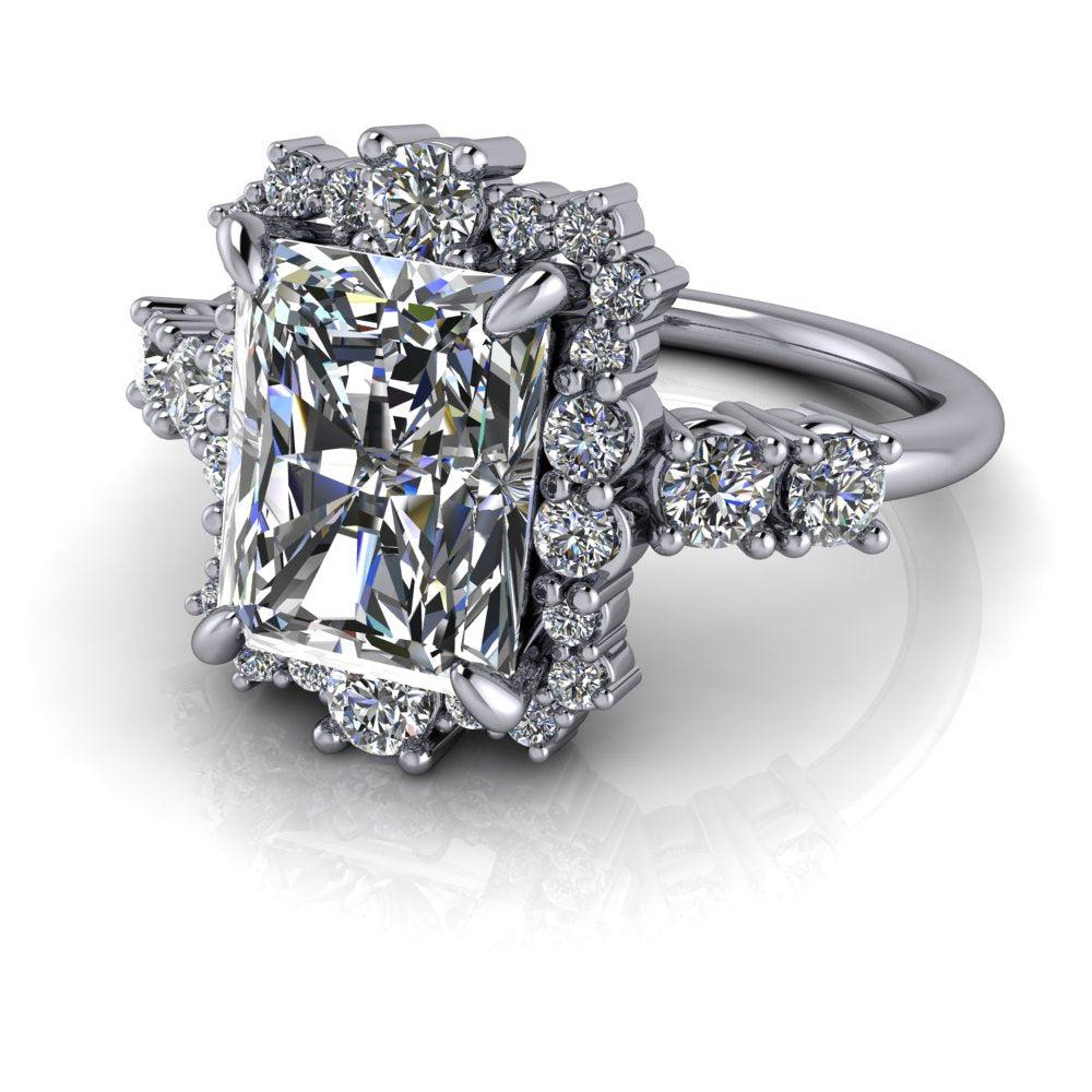 10kt white gold Engagement Ring Bel Viaggio Designs, LLC