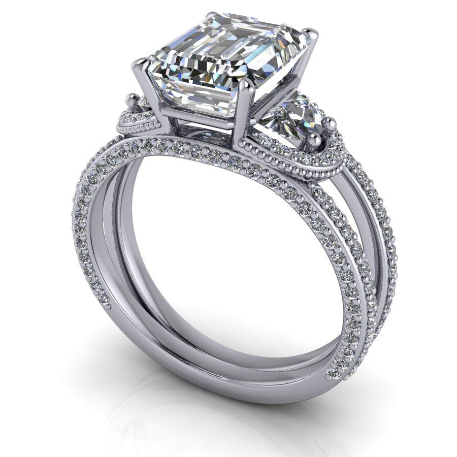 10kt white gold Engagement Ring Bel Viaggio Designs, LLC