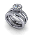 10kt white gold Engagement Ring Bel Viaggio Designs, LLC