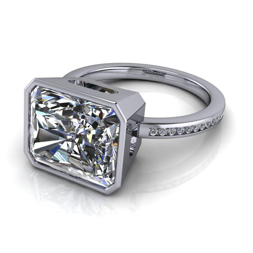 10kt white gold Engagement Ring Bel Viaggio Designs, LLC