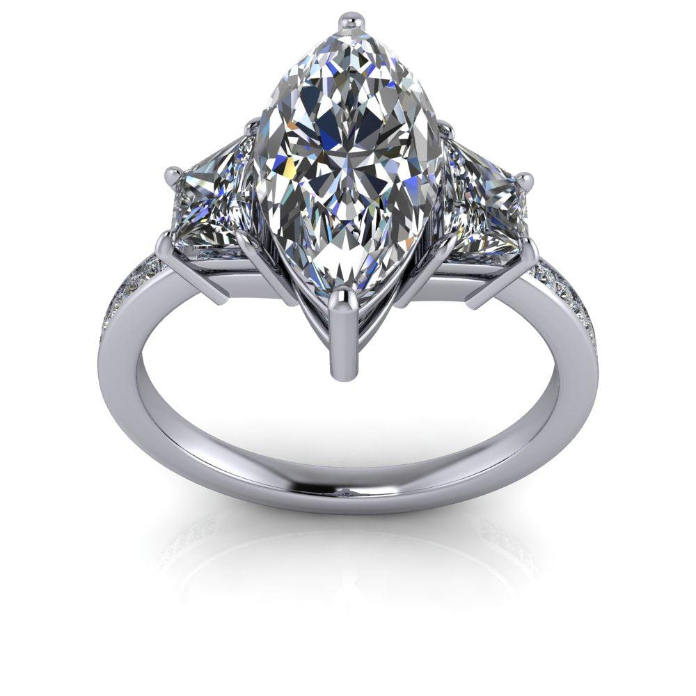 925 Silver Engagement Ring Bel Viaggio Designs, LLC